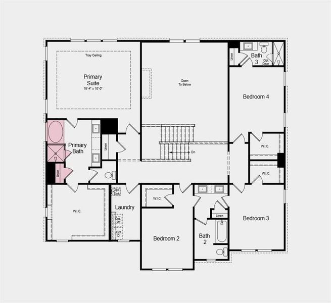 2D floor plan layout of this home in Watson Park, Snellville, GA (Image 3).