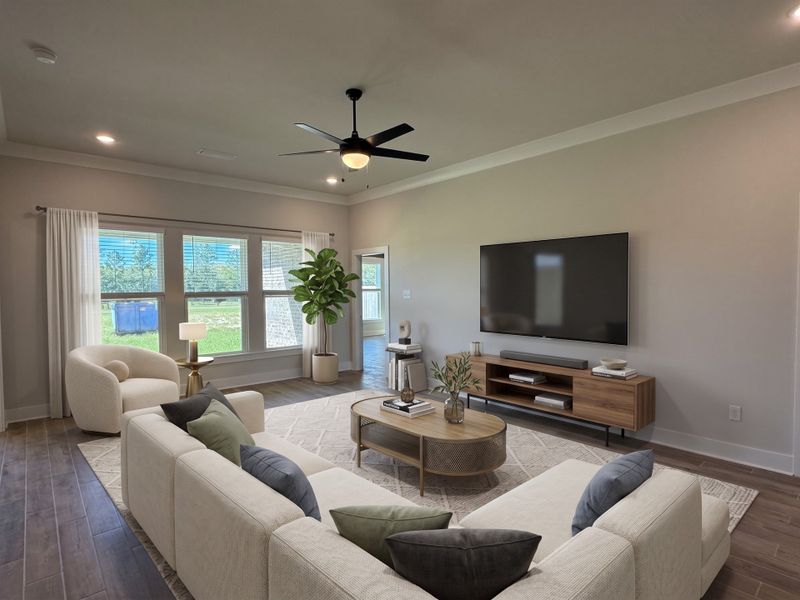 Furnished interior view inside a new home in Natureview, Freeport (Image 6).