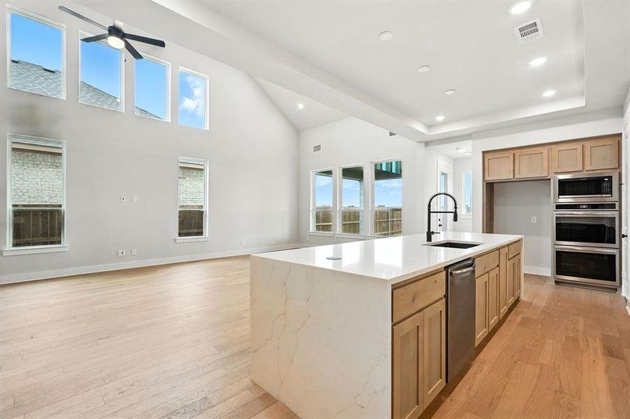 Furnished interior view inside a new home in Sonoma Verde: 60ft. lots, McLendon-Chisholm (Image 6). Furnished interior view inside a new home in Sonoma Verde: 60ft. lots, McLendon-Chisholm (Image 6).