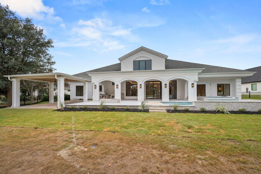 Exterior details and patio area of a home in , Bryan (Image 25).