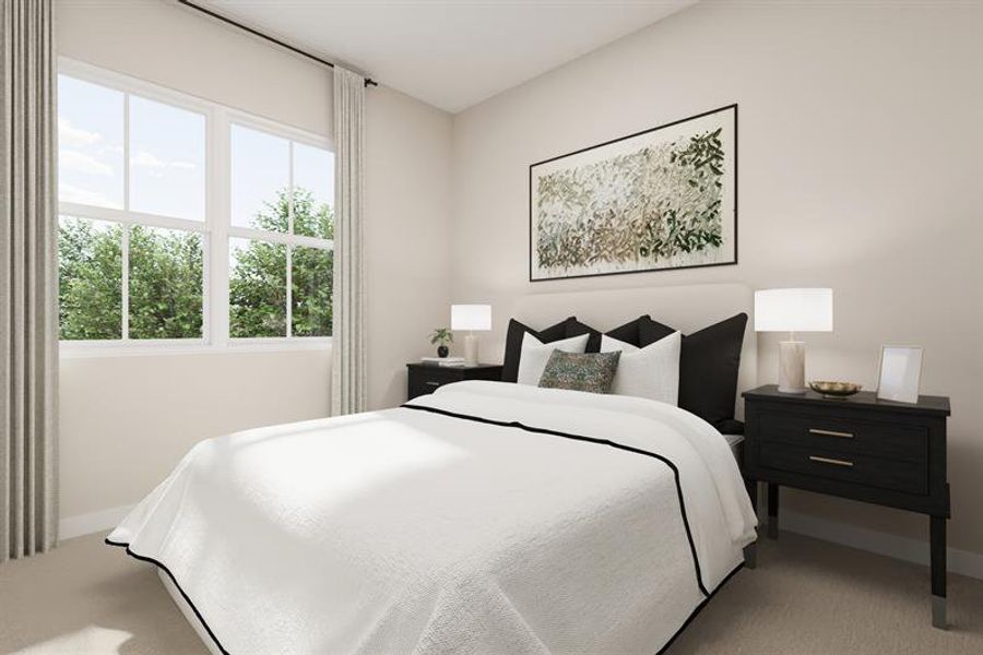 Representative furnished interior of a home built from the Nassau Bay by Ryan Homes in Waverly at Wylder, Port St. Lucie (Image 9).