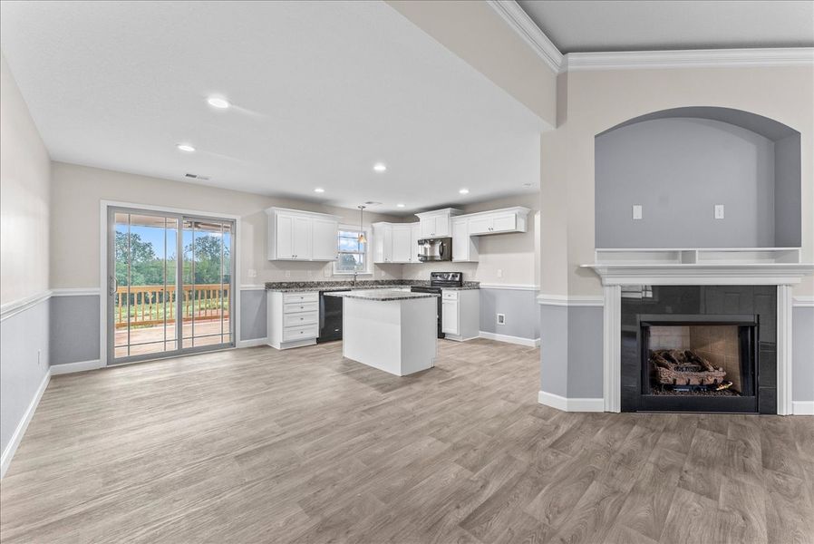 Representative furnished interior of a home built from the Startex by Enchanted Homes in Huckleberry Cove, Chesnee (Image 5). Representative furnished interior of a home built from the Startex by Enchanted Homes in Huckleberry Cove, Chesnee (Image 5).