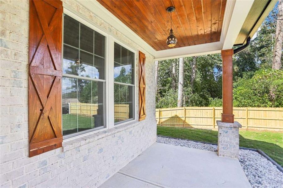 Exterior details and patio area of a home in , Lilburn (Image 42). Exterior details and patio area of a home in , Lilburn (Image 42).