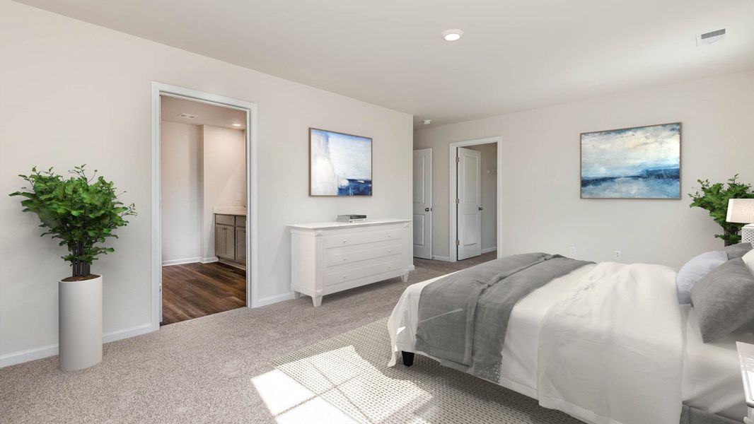 Furnished interior view inside a new home in Sandridge Park, Little River (Image 10).