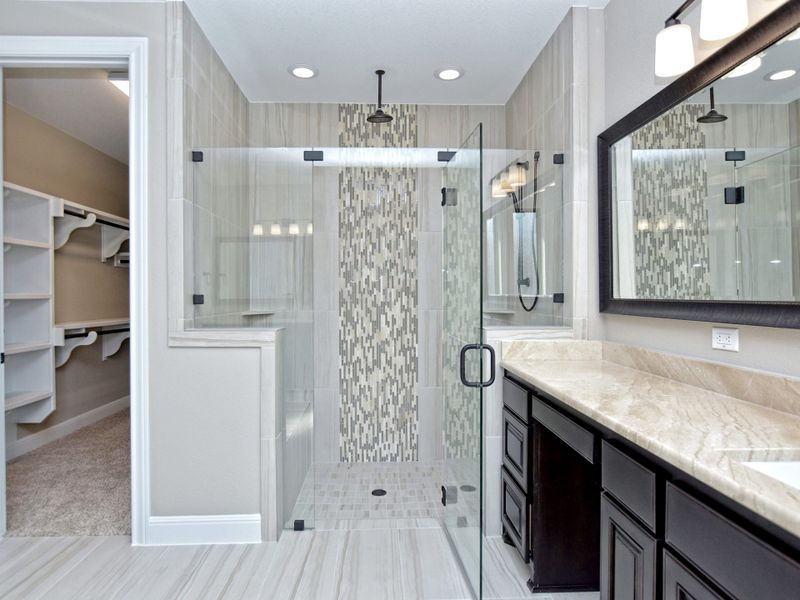 Representative furnished interior of a home built from the San Simeon I by Giddens Homes in Clearwater Ranch, Liberty Hill (Image 312).
