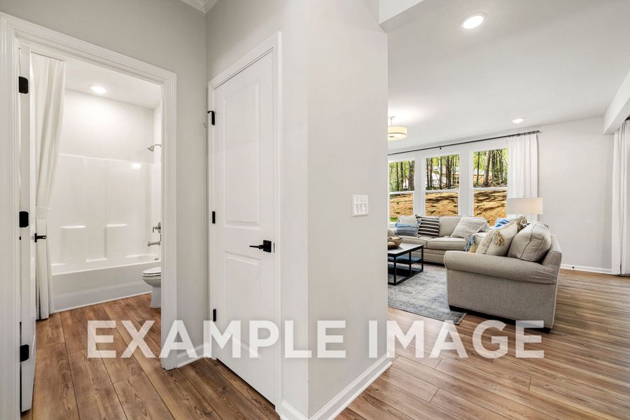 Representative furnished interior of a home built from the The Hickory B by Davidson Homes LLC in Cedar Farms, Winder (Image 7).