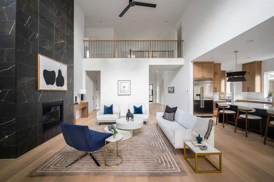Furnished interior view inside a new home in , Dallas (Image 16).