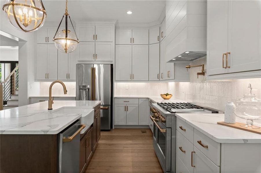 Furnished interior view inside a new home in , Canton (Image 9).