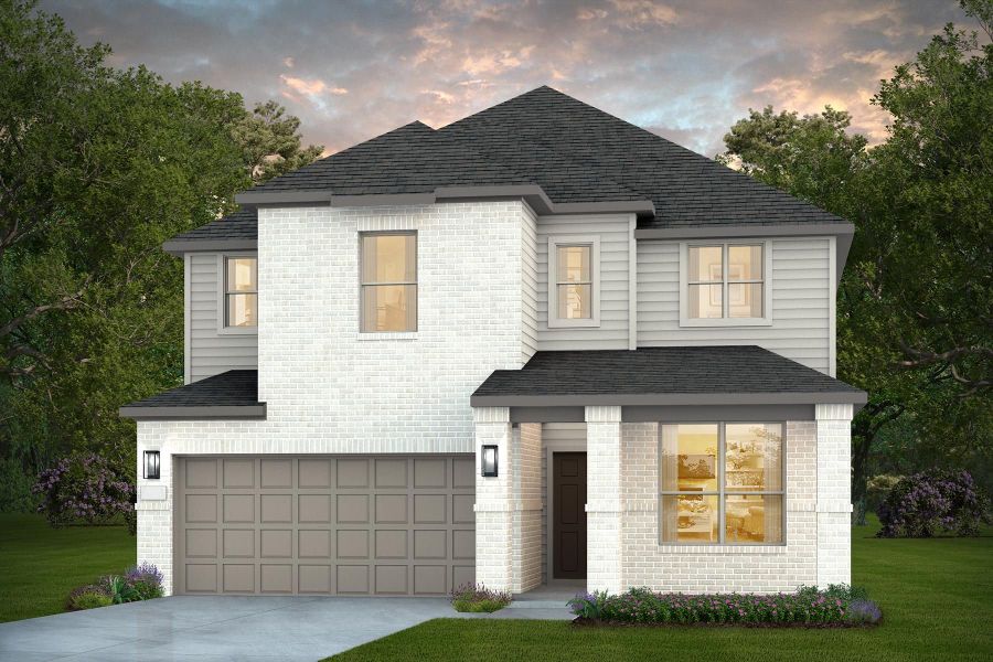 Representative exterior photo of a completed home built from the Sanford by Pulte Homes in Davis Ranch, San Antonio, TX (Image 22).