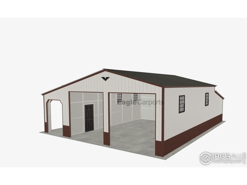 Exterior rendering of this home design in , Weldona, CO (Image 2).