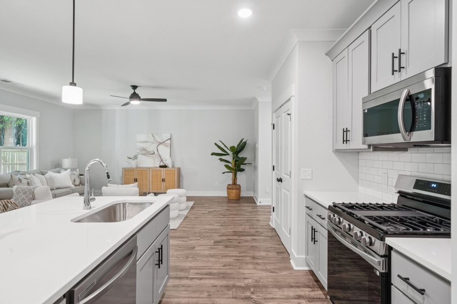 Furnished interior view inside a new home in , James Island (Image 13). Furnished interior view inside a new home in , James Island (Image 13).