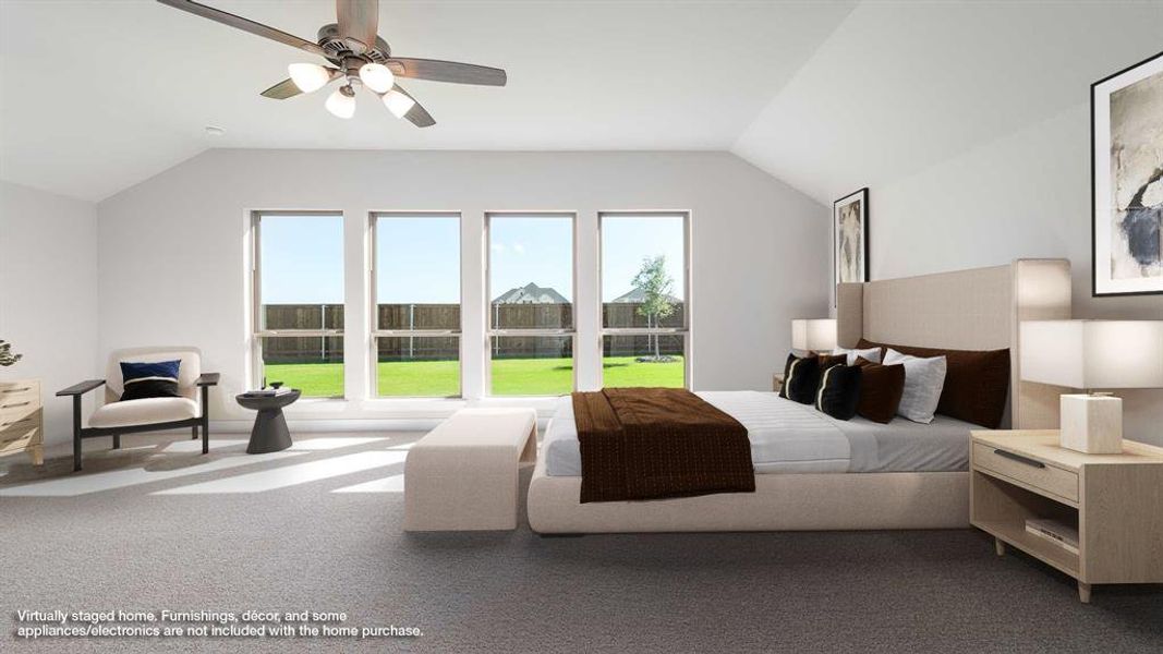 Furnished interior view inside a new home in Myrtle Creek 60', Waxahachie (Image 13).