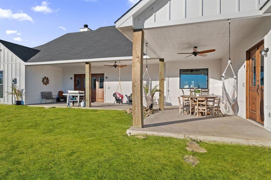 Exterior details and patio area of a home in , Terrell (Image 21). Exterior details and patio area of a home in , Terrell (Image 21).