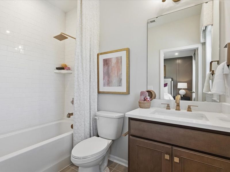 Representative furnished interior of a home built from the Bellamy by Tri Pointe Homes in Bellflower, Charlotte (Image 24).