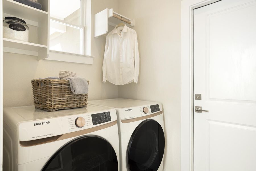 Laundry | Rebecca at Lariat in Liberty Hill, TX by Landsea Homes