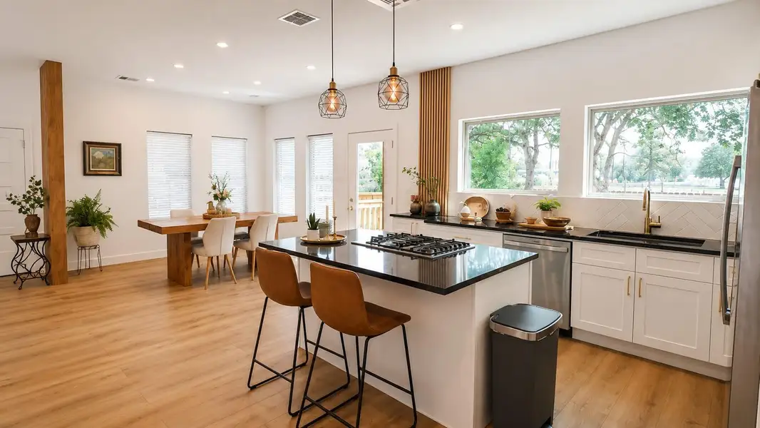 Furnished interior view inside a new home in , Houston (Image 3).
