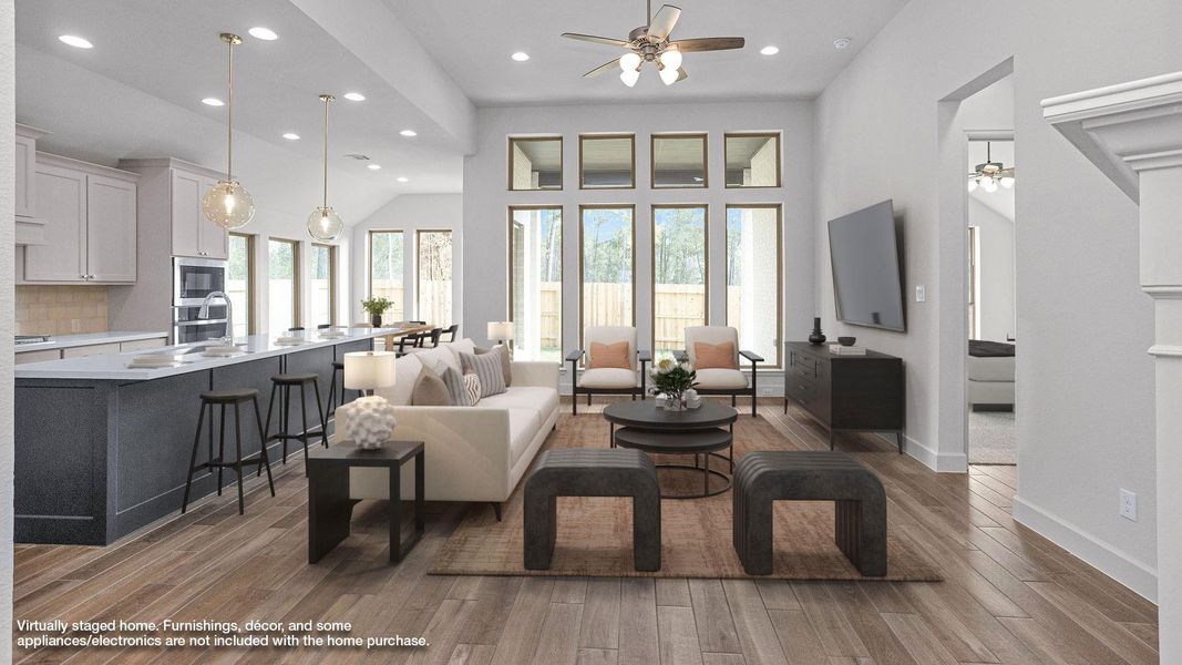 Furnished interior view inside a new home in Woodhavyn 50', Magnolia (Image 7).