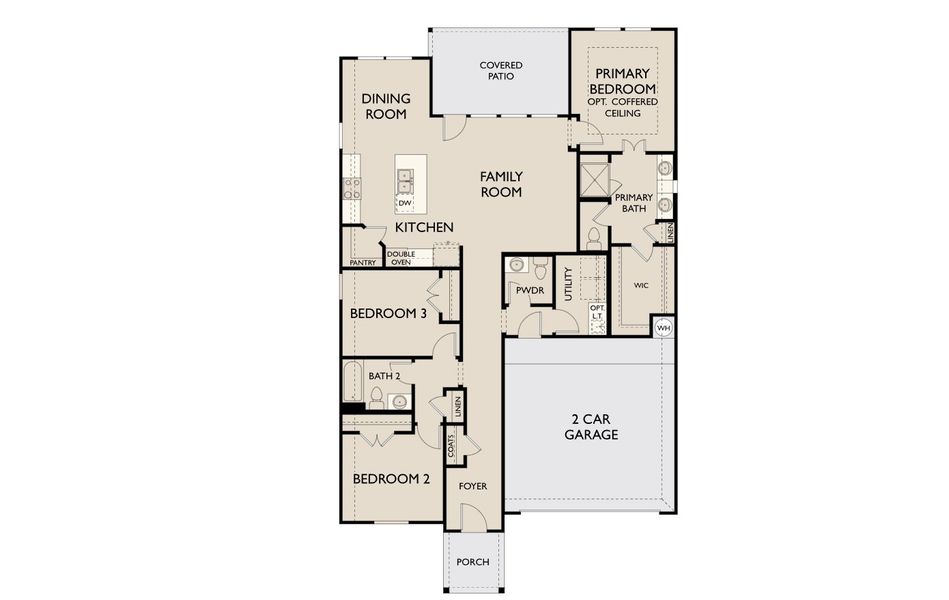 2D floor plan layout for the Bridgeport by Ashton Woods in Monticello Park, Princeton, TX (Image 3). 2D floor plan layout for the Bridgeport by Ashton Woods in Monticello Park, Princeton, TX (Image 3).