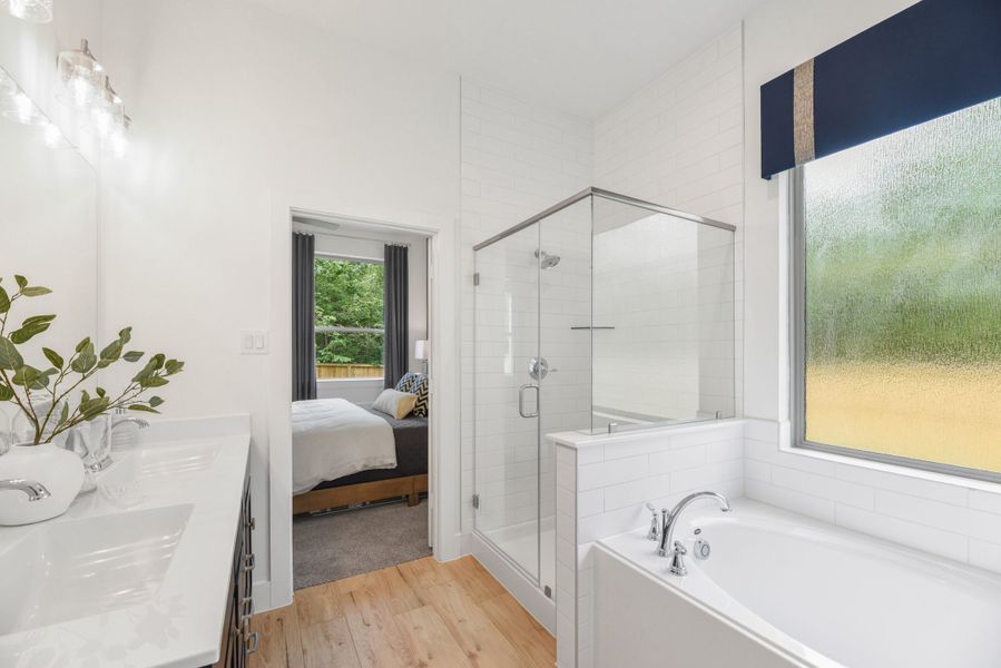 Furnished interior view inside a new home in Jordan Ranch, Fulshear (Image 17). Furnished interior view inside a new home in Jordan Ranch, Fulshear (Image 17).