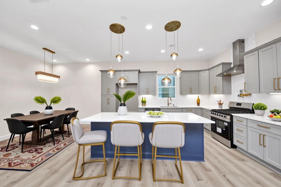 Furnished interior view inside a new home in , Houston (Image 18).