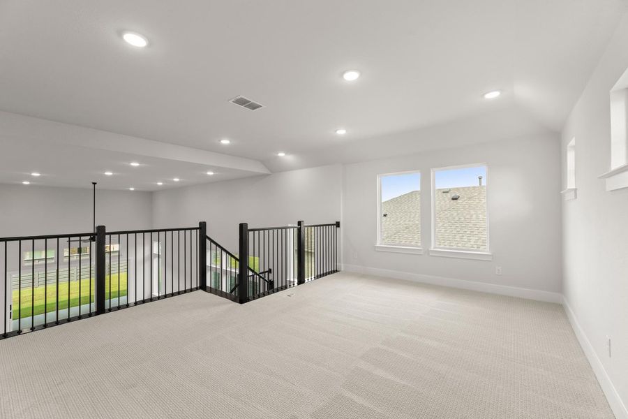 Spacious, unfurnished interior of a new home in Discovery Collection at Union Park, Little Elm (Image 21). Spacious, unfurnished interior of a new home in Discovery Collection at Union Park, Little Elm (Image 21).