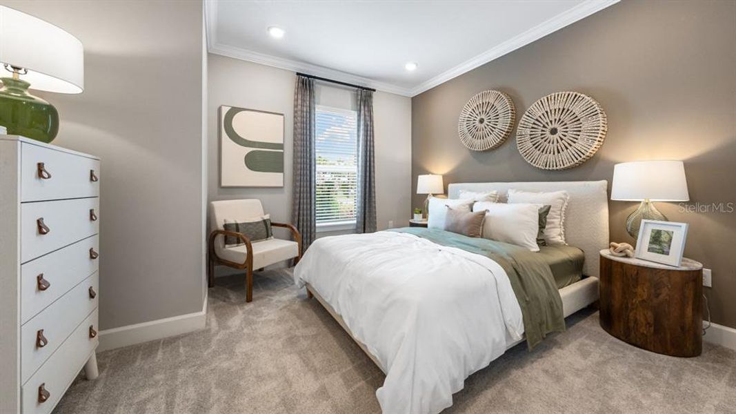 Furnished interior view inside a new home in Esplanade at Wiregrass Ranch, Wesley Chapel (Image 29).