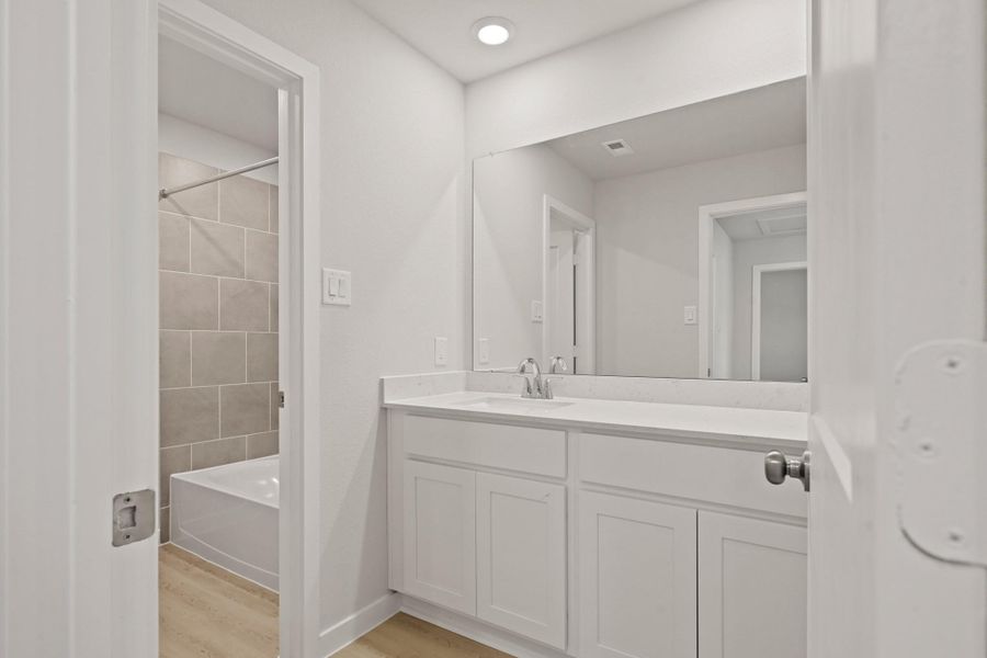 Furnished interior view inside a new home in Northpark South, Porter (Image 5). Furnished interior view inside a new home in Northpark South, Porter (Image 5).