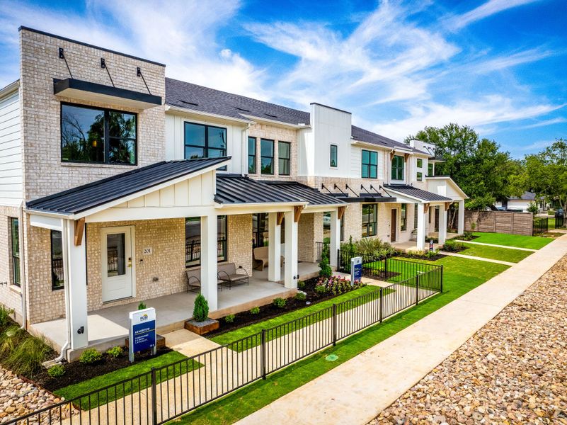 Representative exterior details of a home built from the Asherton by Pulte Homes in Monarch on Main, Round Rock (Image 4).