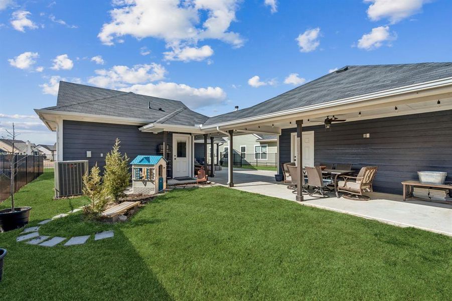 Exterior details and patio area of a home in , Burleson (Image 23). Exterior details and patio area of a home in , Burleson (Image 23).