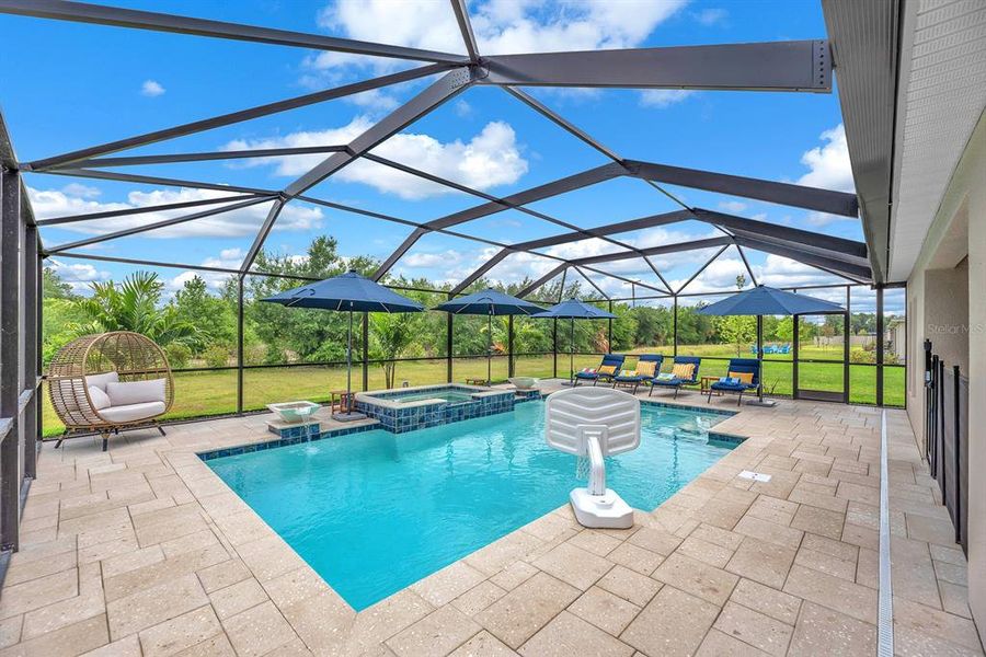 Exterior details and patio area of a home in New Home Communities Near Tampa, Ocala, and Orlando, Florida, Lithia (Image 25).