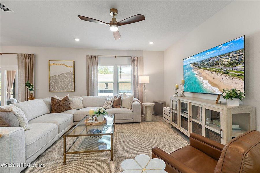 Furnished interior view inside a new home in Edenbrooke at Hyland Trail | 55+, Green Cove Springs (Image 15).