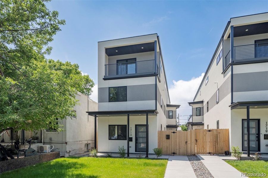 Exterior details and patio area of a home in , Denver (Image 19). Exterior details and patio area of a home in , Denver (Image 19).
