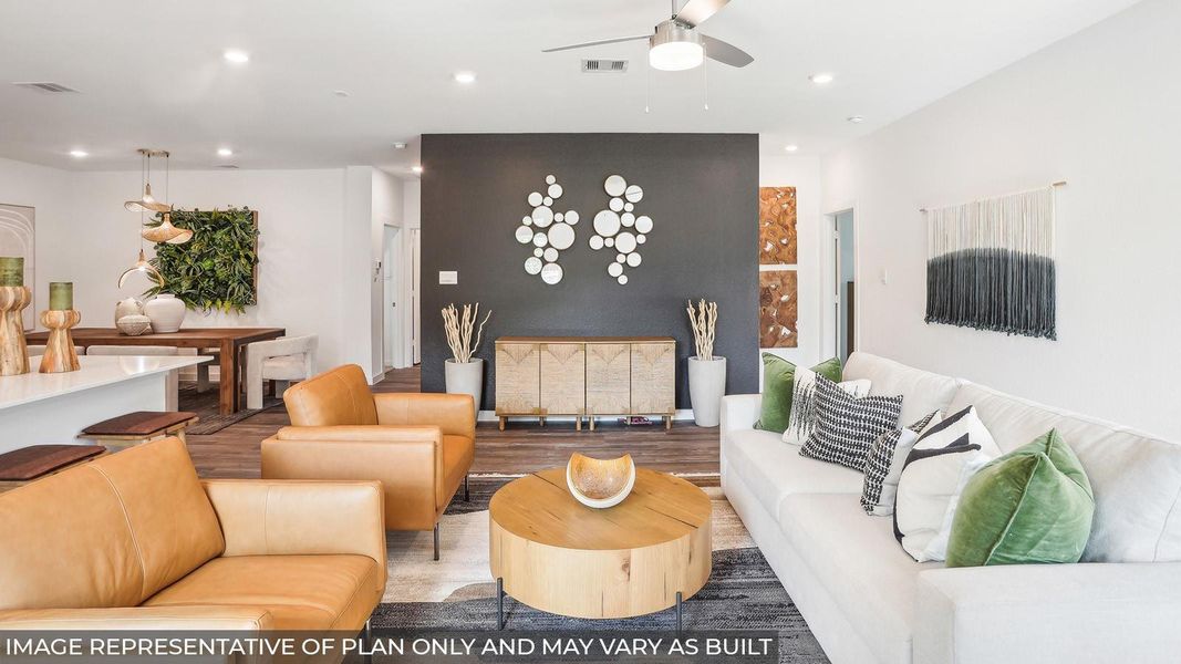 Furnished interior view inside a new home in Newport Pointe, Crosby (Image 9).