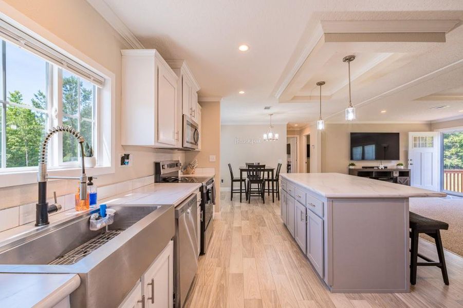 Furnished interior view inside a new home in , Madison (Image 18).