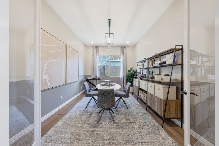 Representative furnished interior of a home built from the Harbor by Mattamy Homes in Miravida, Surprise (Image 16).