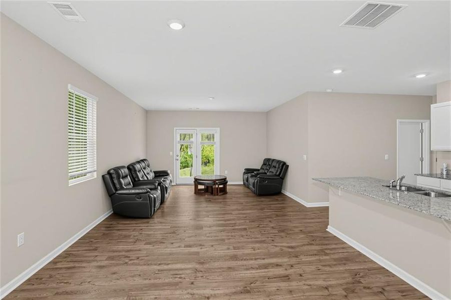 Furnished interior view inside a new home in Etowah Preserve, Dawsonville (Image 16).