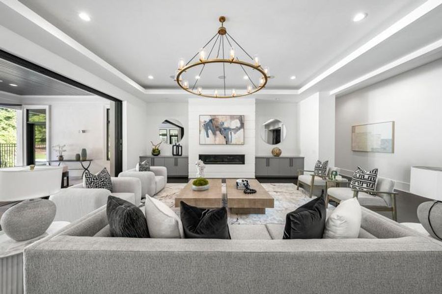 Furnished interior view inside a new home in , Sandy Springs (Image 36).