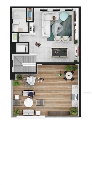 2D floor plan layout of this home in , Tampa, FL (Image 3).