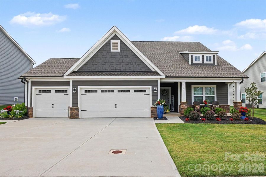Front exterior of a new home in , Lancaster, SC, highlighting curb appeal (Image 20).