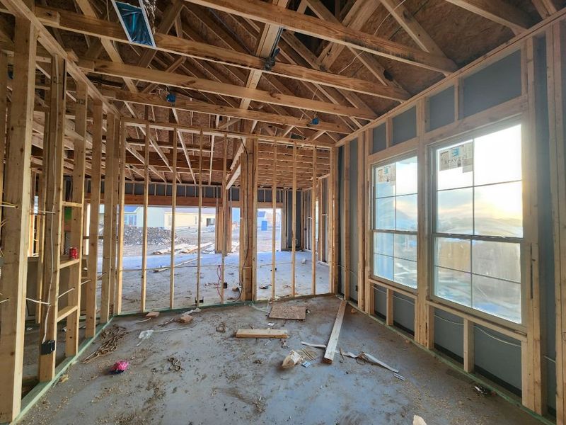 In-progress construction of a new home in Rocky Top, Krum, TX (Image 4).