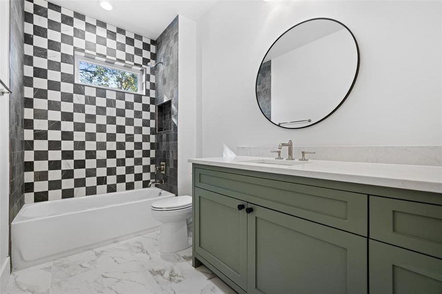 Furnished interior view inside a new home in , Dallas (Image 16).