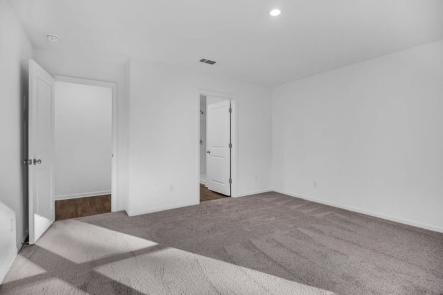 A room with white walls. A room with white walls.