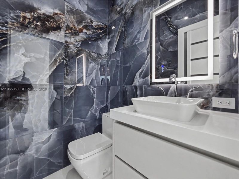 Furnished interior view inside a new home in , Miami (Image 10).