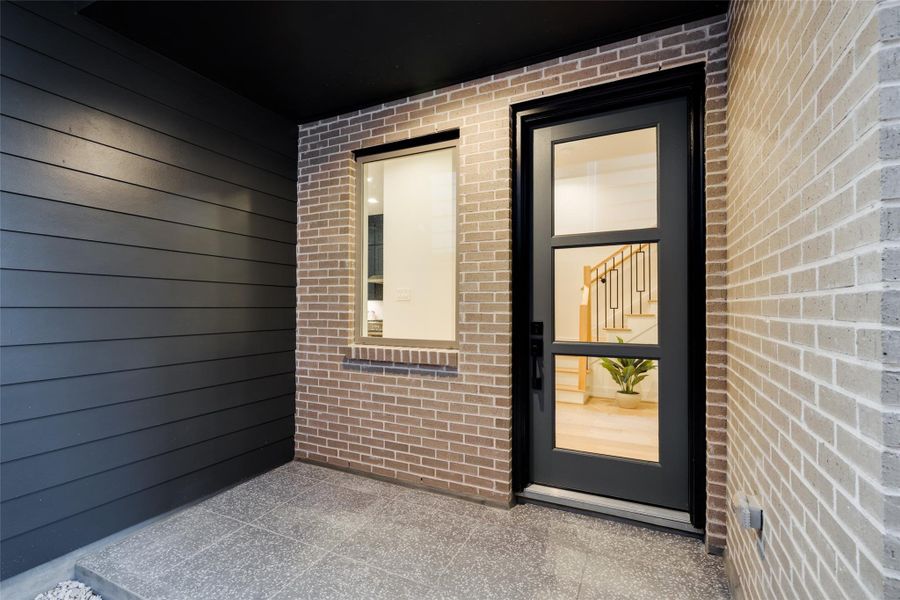 Exterior details and patio area of a home in , Houston (Image 21).