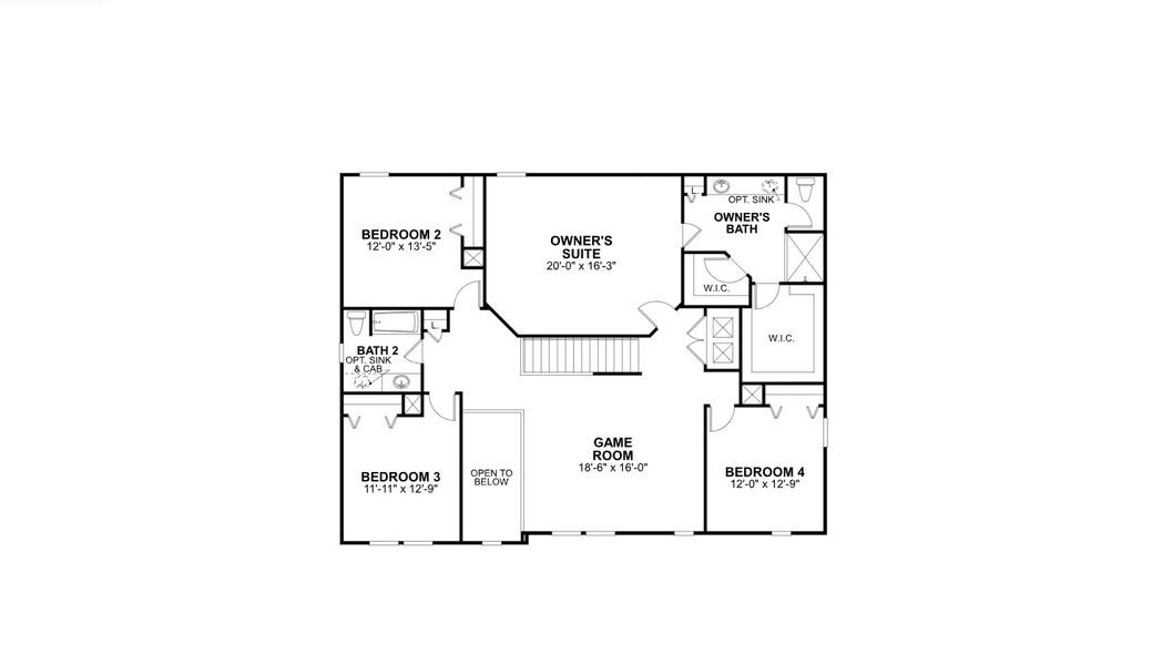 2D floor plan layout of this home in Fox Branch, Lakeland, FL (Image 3). 2D floor plan layout of this home in Fox Branch, Lakeland, FL (Image 3).