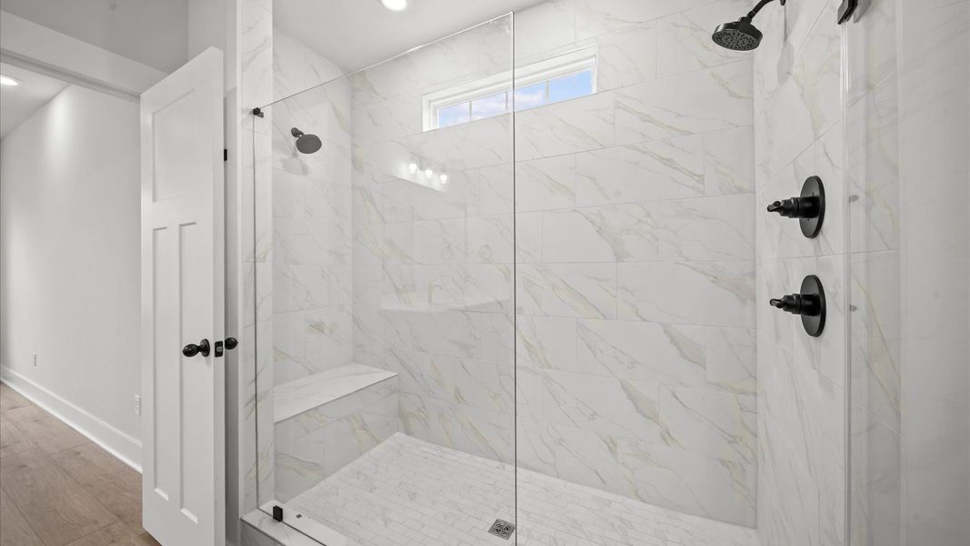 Representative furnished interior of a home built from the Kendrick - Finished Basement by DRB Homes in Pinebrook, Woodruff (Image 13).