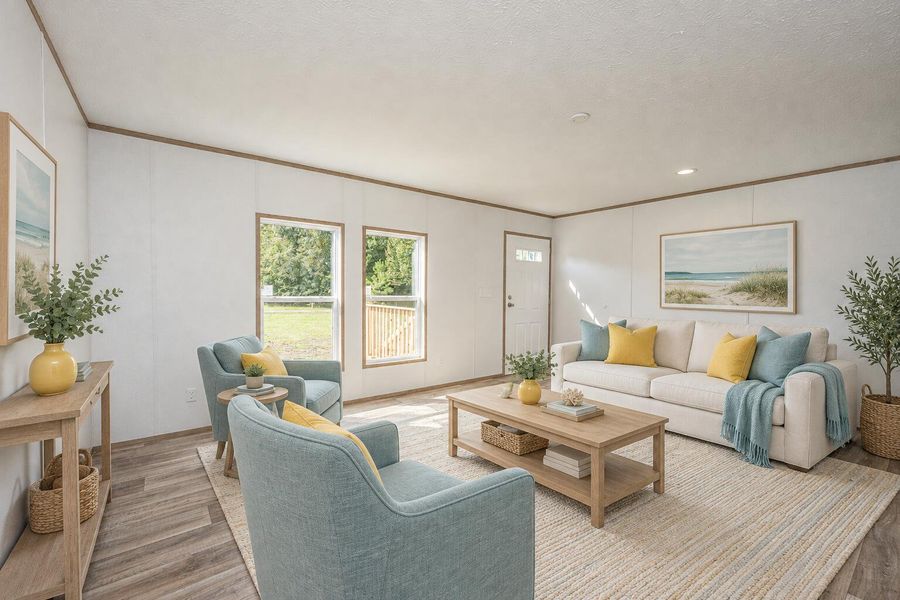 Furnished interior view inside a new home in , St. Stephen (Image 4).