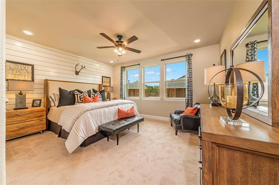 Beazer Homes Woodcreek Laredo Floorplan. This is not a photo of the actual home, but is a photo of the Laredo floorplan.