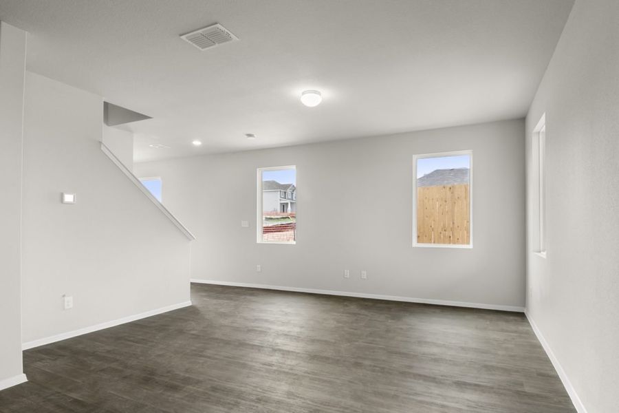 Representative unfurnished interior of a home built from the Azalea 1782 by Brohn Homes in Azalea, Pattison (Image 13).