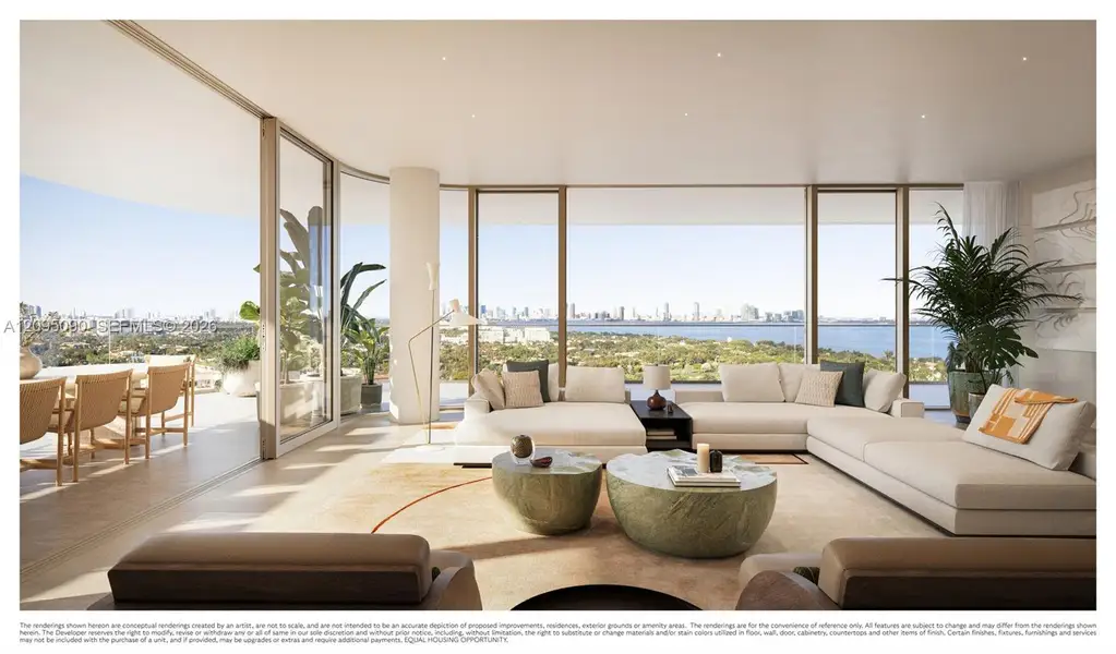 Furnished interior view inside a new home in , Miami Beach (Image 4).